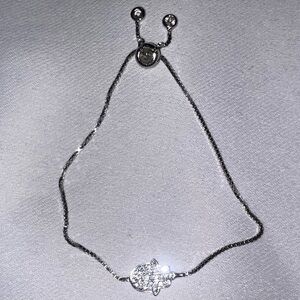 Elegant Silver Hamsa Bracelet